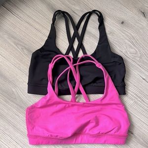 LuLuLemon 💗🖤 (2) Energy Sports Bras size 6
